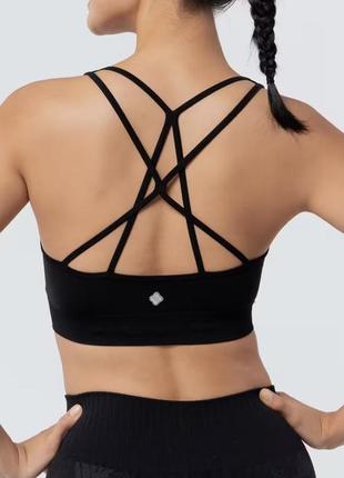 Бесшовный спортивный топ kimjaly бюстгалтер для йоги р.m