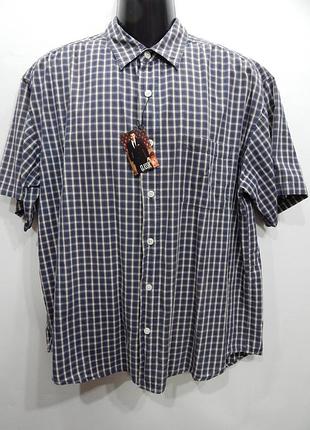 Мужская рубашка с коротким рукавом anchor blue оригинал р.52 (045кр) (только в 1 размере, 1 шт)