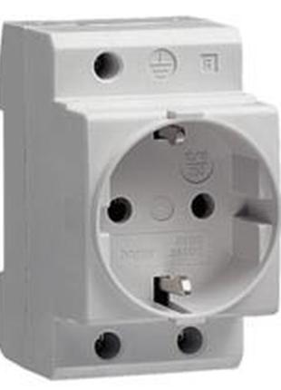 Розетка для установки на  din-рейку 250 в/16а, 2,5 модуля hager