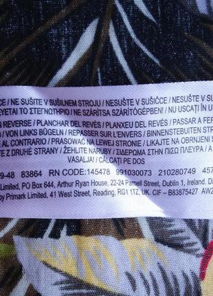 Рубашка гавайская primark regular fit cotton гавайка яркая (m)