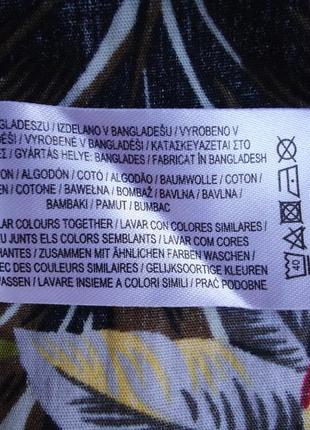 Рубашка гавайская primark regular fit cotton гавайка яркая (m)