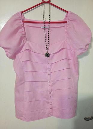 Italy, лляна-100%,шикарна,бохо,"ярусна" блузка з прошвою,ліхтариками,італія,croatia