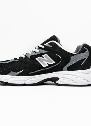 New balance 530 classic black grey3 фото