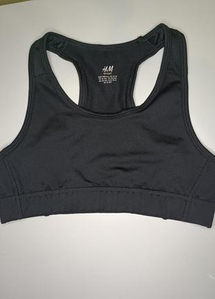 Спортивний чорний топ h&m