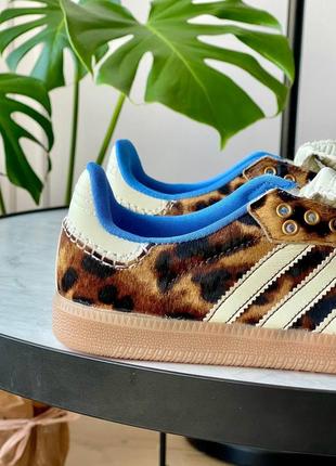 Кроссовки adidas samba pony wales bonner leopard8 фото