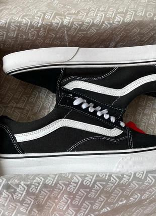 Кроссовки vans old skool black/white9 фото