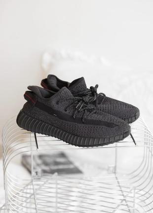 Текстильні кросівки adidas yeezy 350 full reflective