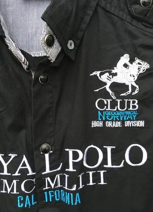 Спортивна сорочка на хлопчика royal polo club geographical norway 10-12 р6 фото