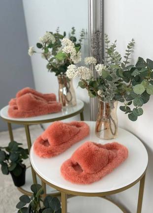 Кімнатні тапочки кт1066/3 персик