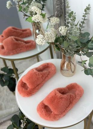 Кімнатні тапочки кт1066/3 персик