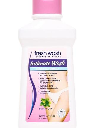 Засіб для інтимної гігієни wokali intimate wash sensitive formula wkl468 220 мл1 фото