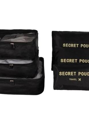Органайзер дорожній black 6пр/набір 40*30см