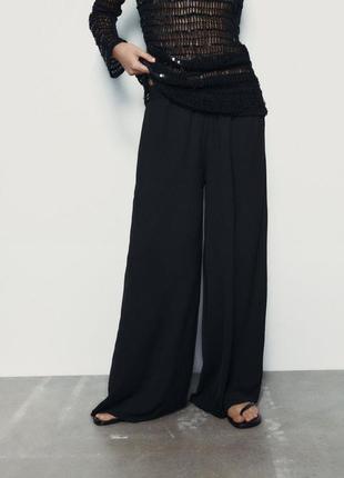 Штани широкі  палаццо брюки s m zara