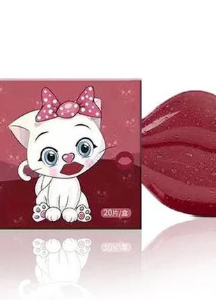 Гідрогелеві патчі для губ sersanlove cherry honey moisturizing lip mask з екстрактом вишні 20 шт уцінка