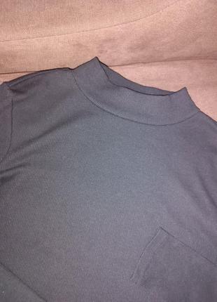 Водолазка гольф в рубчик5 фото