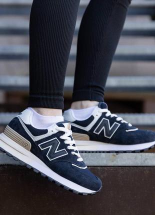 Кросівки new balance 574 legacy dark blue1 фото