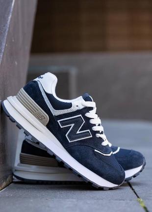 Кроссовки new balance 574 legacy dark blue5 фото