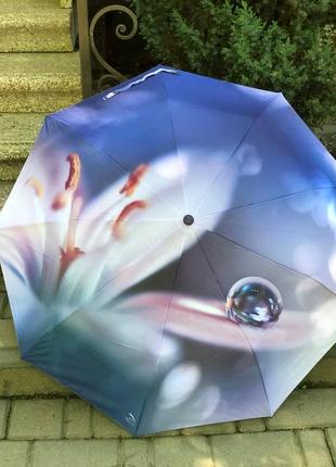 Зонт женский с цветами3 фото