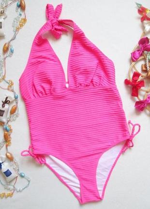 Шикарный фактурный слитный однотонный купальник rare london 🌺🌴🌺