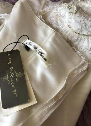 Платье свадебное с шлейфом корсетная айвори (фасона русалка рыбка) (возможен обмен)9 фото