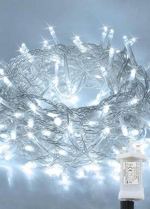 Гирлянда lityby с питанием от сети, холодний білий 120 led, 8m