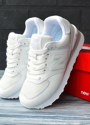 Женские кроссовки new balance 5 Короткие white