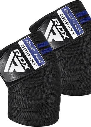 Бинти на коліна rdx gym knee wrap r11 black/blue