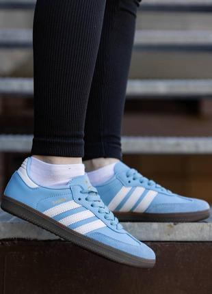 Кроссовки adidas samba argentina blue1 фото