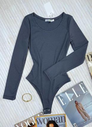 Боди боди в рубчик белый