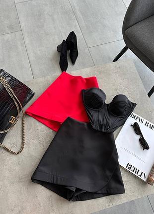 Роскошный костюм в стиле old money пиджак и юбка шорты деловой комплект женский