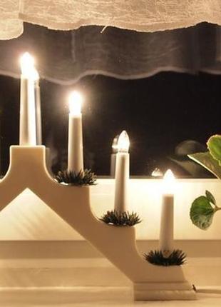 Новорічний світильник "свічки" 7 led