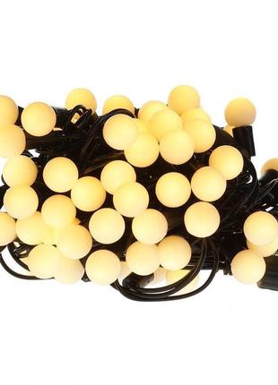 Новорічні кульки 100led, білий теплий світло