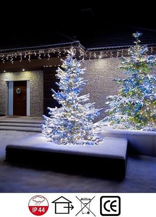 Новогодняя гирлянда бахрома 500 led, разноцветный свет 24 м супер цена eae4 фото