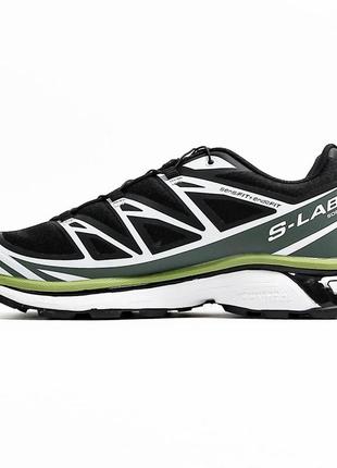 Salomon xt-6 black green lime3 фото