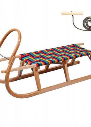 Нартосанки снігокат санки деревяні польські bayo