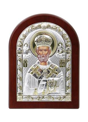 Срібна ікона святий миколай (7,5 х 11 см) valenti 84126 2l oro