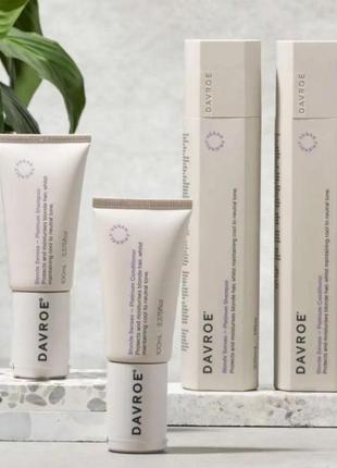 Davroe шампунь та кондиціонер тонуючий для світлого волосся blonde senses 325ml