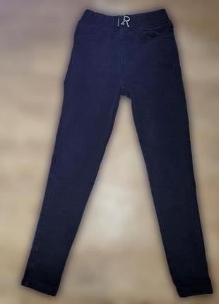 Теплые зимние лосины на девочку