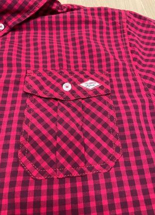 Акция 🎁 стильная рубашка lee cooper sleeve gingham в клетку большого размера levis h&amp;m5 фото