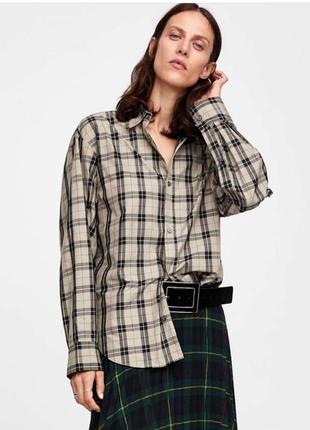 Рубашка в клетку zara