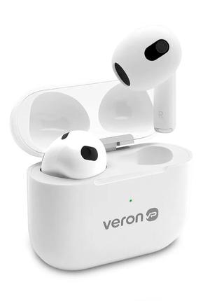 Беспроводные наушники tws airpods veron w20 bluetooth гарнитура4 фото