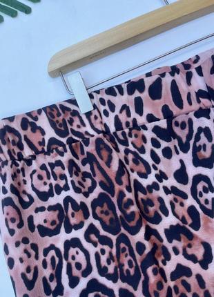 Легкі леопардові штани на резинкі, великий розмір2 фото