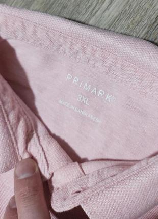 Мужская футболка / поло / primark / мужская одежда / розовая футболка с воротником / чоловічий одяг /2 фото