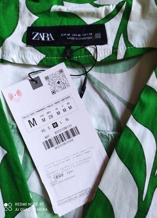 Платье средней длины с принтом zara размер м7 фото