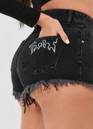 Круті джинсові шорти висока посадка mom shein 36/s