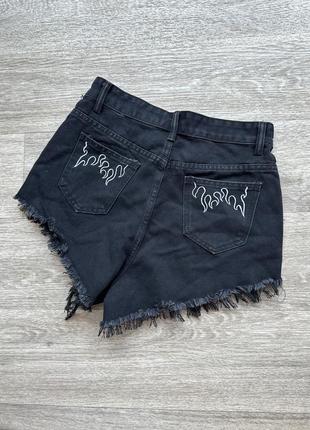 Круті джинсові шорти висока посадка mom shein 36/s8 фото