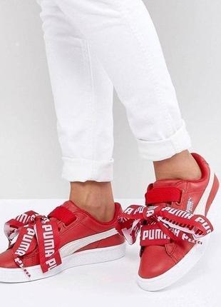 Кроссовки puma basket heart women's sneakers размер 40