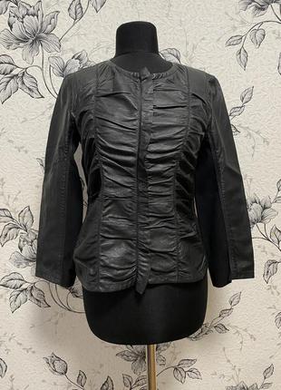 Розпродаж marc cain (3)  комбінований шкіряний жакет