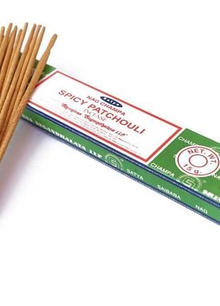 Satya spicy patchouli пряний пачулі 15 грамів bm