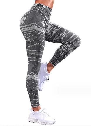 Жіночі спортивні легінси для фітнесу бігу йоги лосини l1 фото